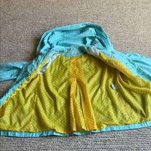 Vintage Neyelle Teal Yellow Polka Dot Jacket
